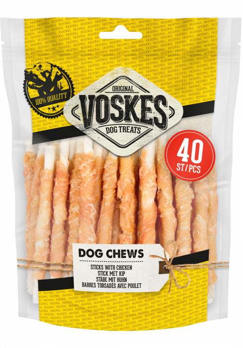 Voskes Dog Chew Sticks with Chicken 400g