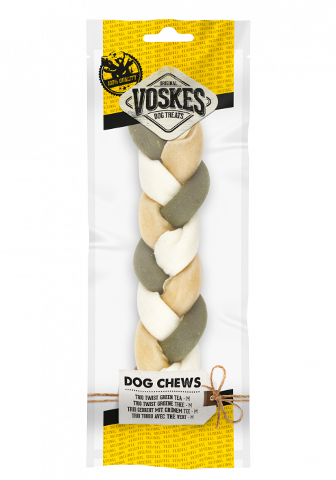 Voskes Dog Chews Trio Twist Green Tea