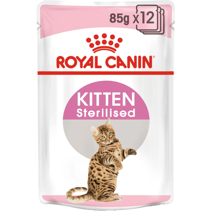 RC Kitten Sterilised 12x85g blautfóður
