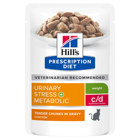 Hill’s Prescription Diet Feline c/d + metabolic 12x85g blautfóður