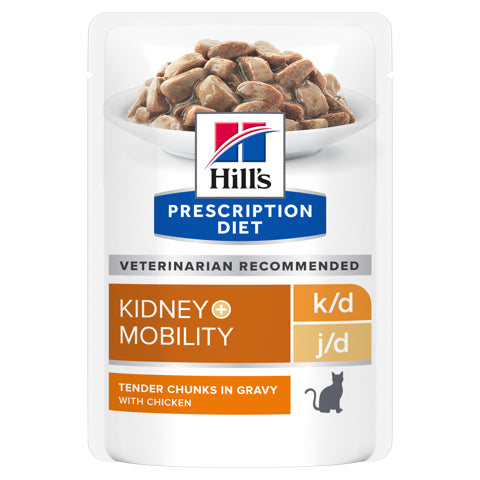 Hill’s Prescription Diet Feline k/d + j/d 12x85g blautfóður