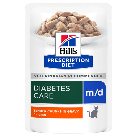 Hill’s Prescription Diet Feline m/d 12x85g blautfóður