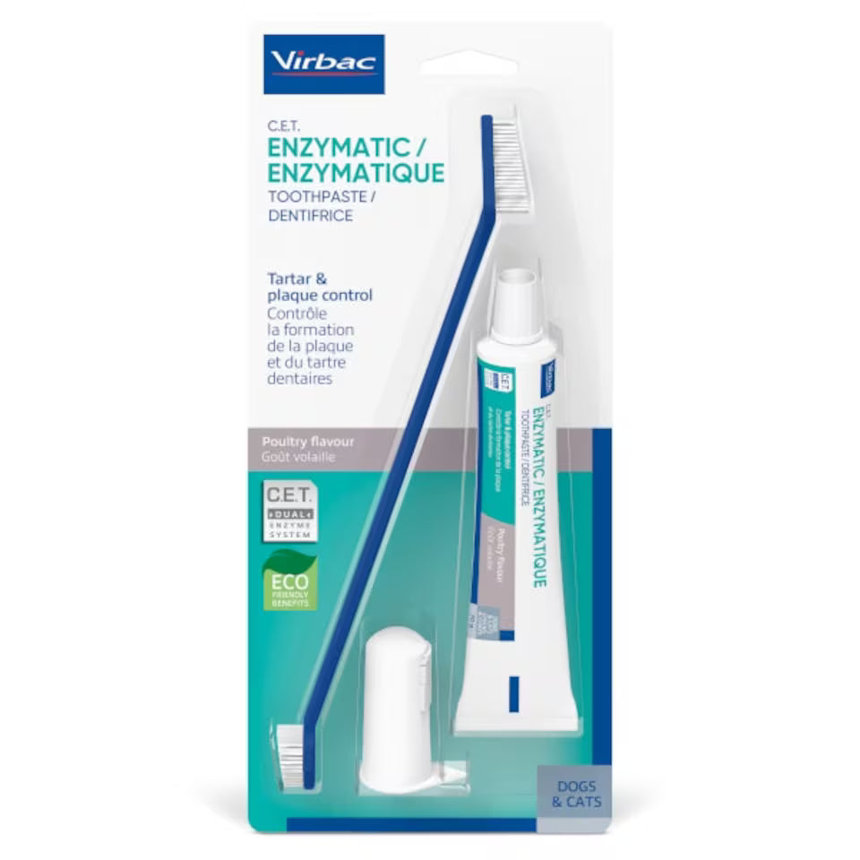 Virbac Enzymatic tannkrem fyrir hunda og ketti 