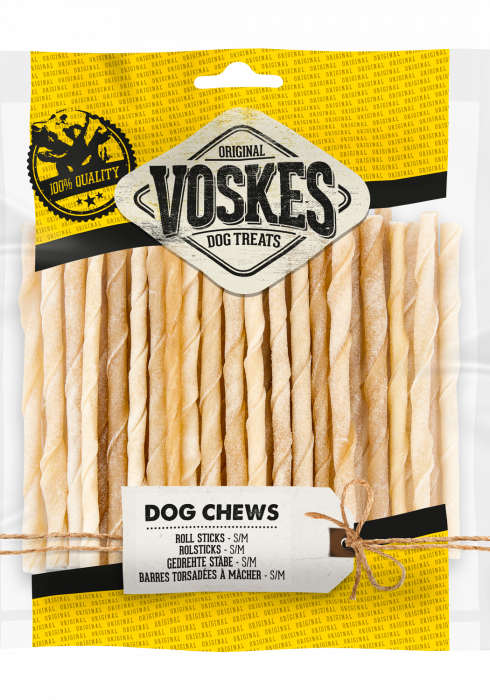 Voskes Dog Chews Roll Sticks S/M 50stk