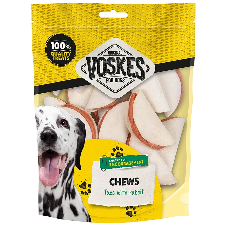 Voskes Dog Chews Taco Rabbit 400g